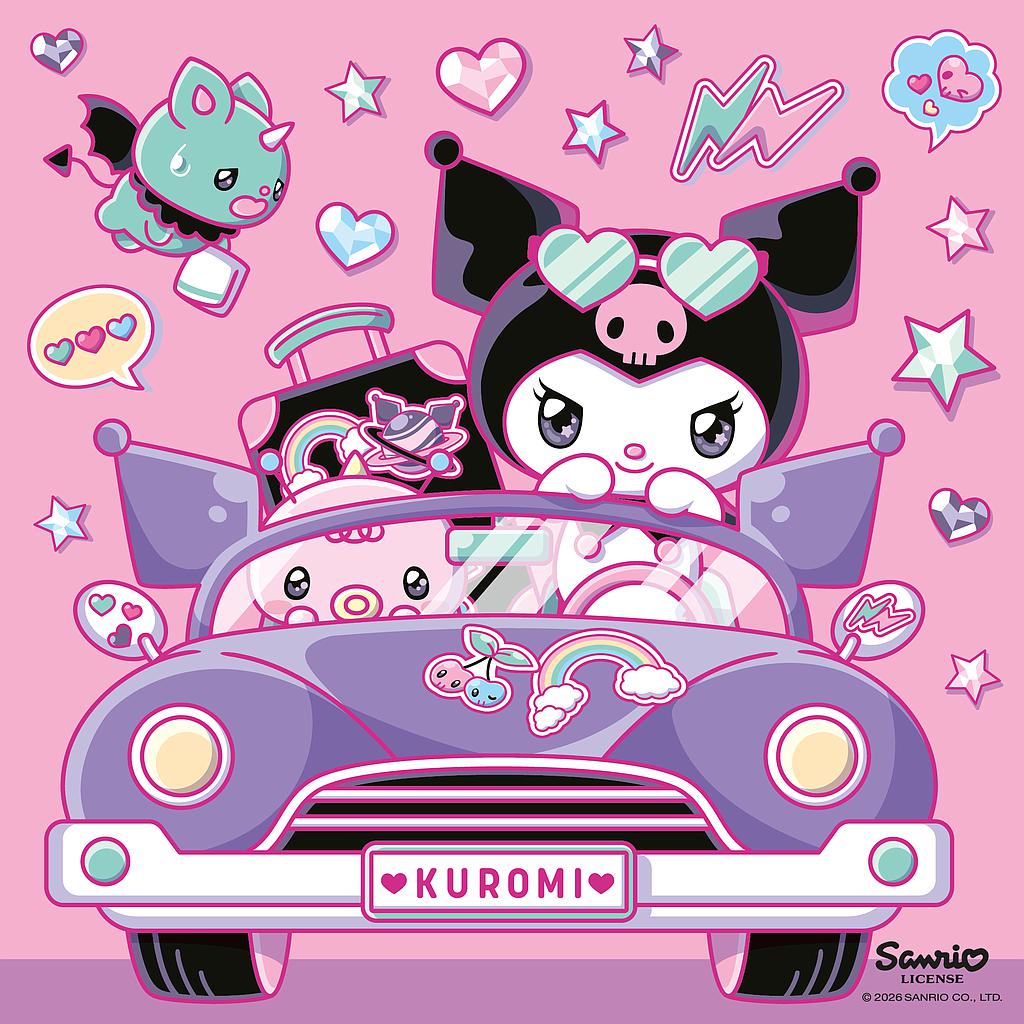 ravensburger_pusle_3x49_tk:_hello_kitty_kuromi_sõitmas_12004332V_3