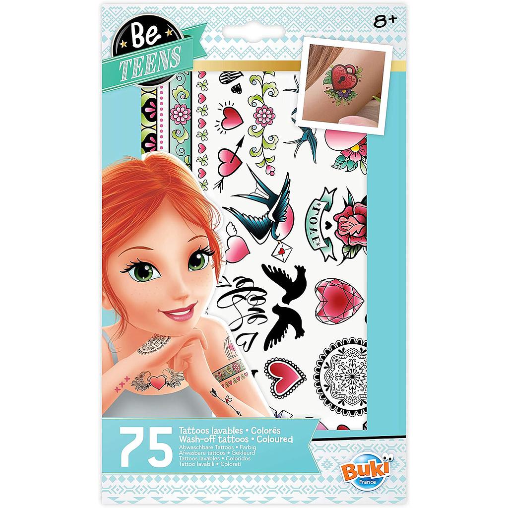 Buki Washable Tattoo 75 pc - Coloured