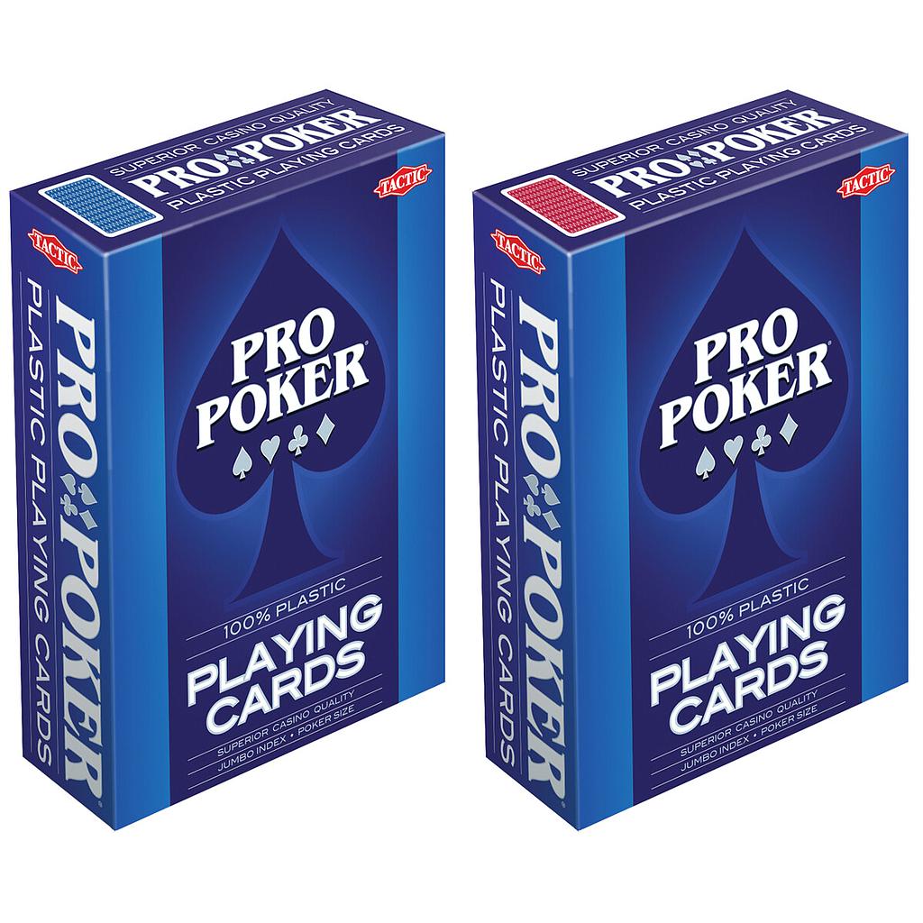 Tactic Pro Poker Playing Cards - Plastic
