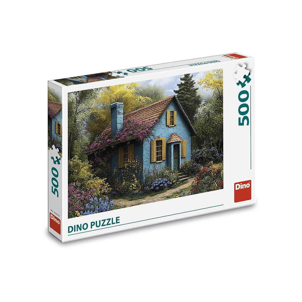 Dino Puzzle 500 Pieces: Blue House