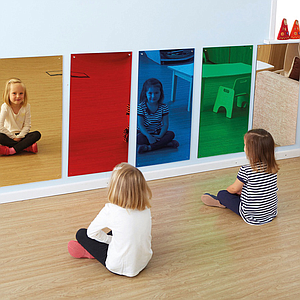 TTS Rainbow Wall Mirrors - Red