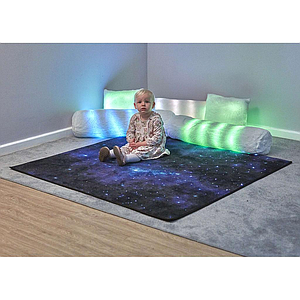 TTS Rechargeable Fibre Optic Sparkle Rug 100cm