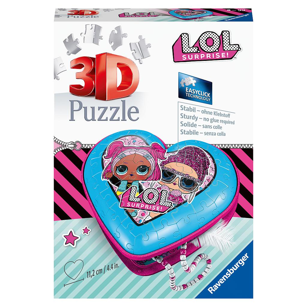 Ravensburger 3D Puzzle Heart Box LOL Surprise!