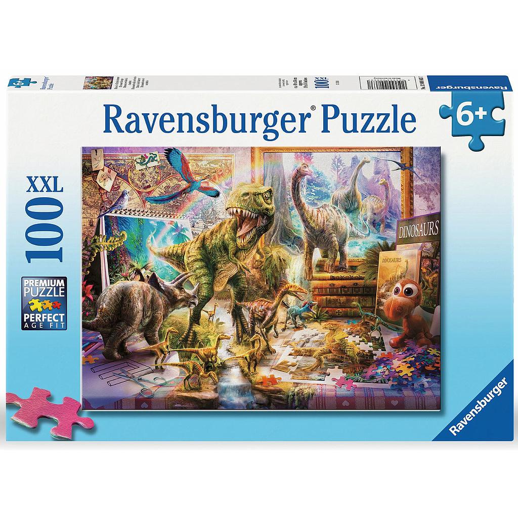 Ravensburger Puzzle 100 pc Dinosaurs in Kids room
