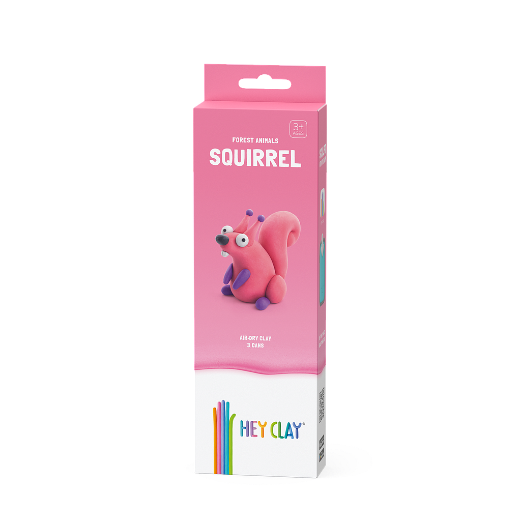 HEY CLAY Modeling Clay Squirrel 3pc