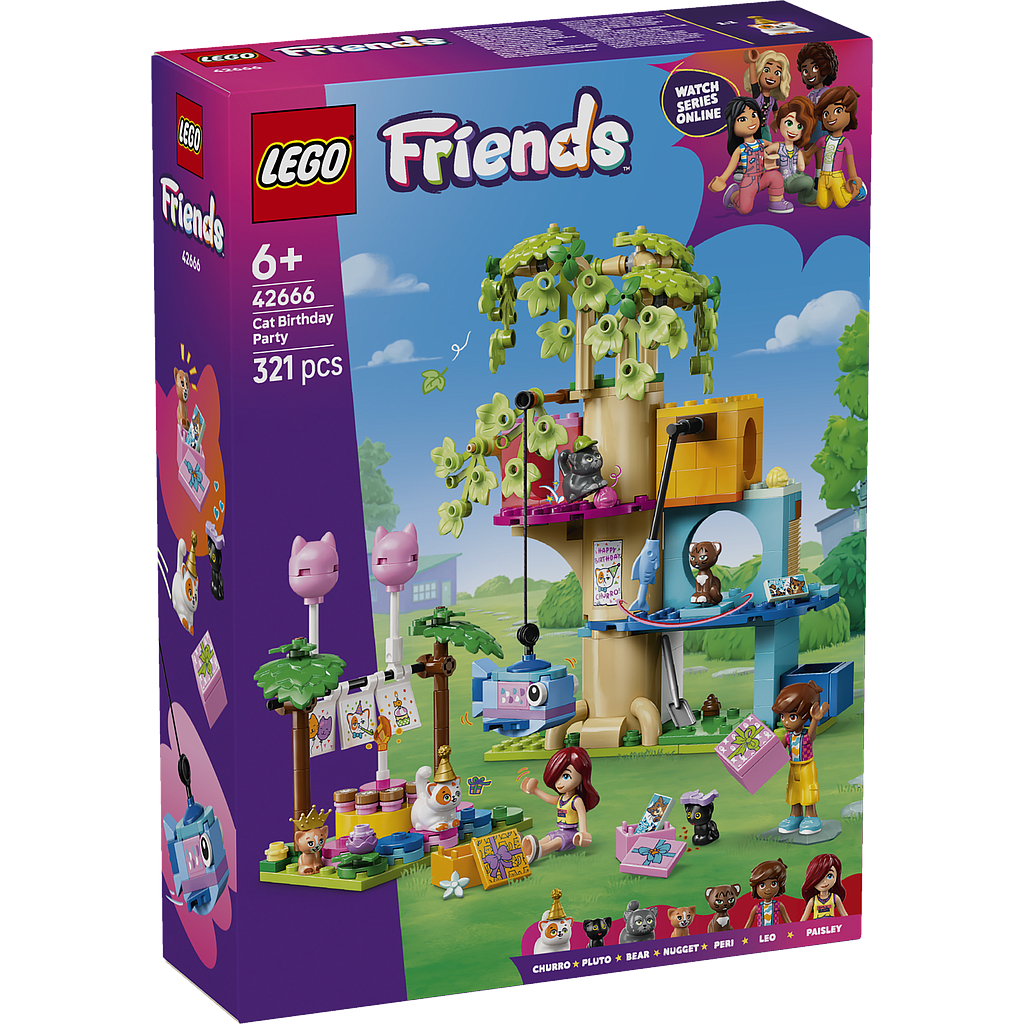 LEGO Friends Cat Birthday Party & Tree House