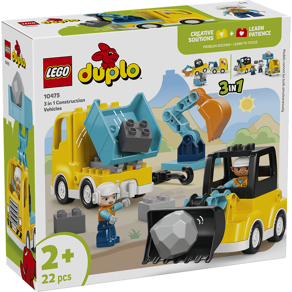 LEGO DUPLO 3 in 1 Construction Vehicles