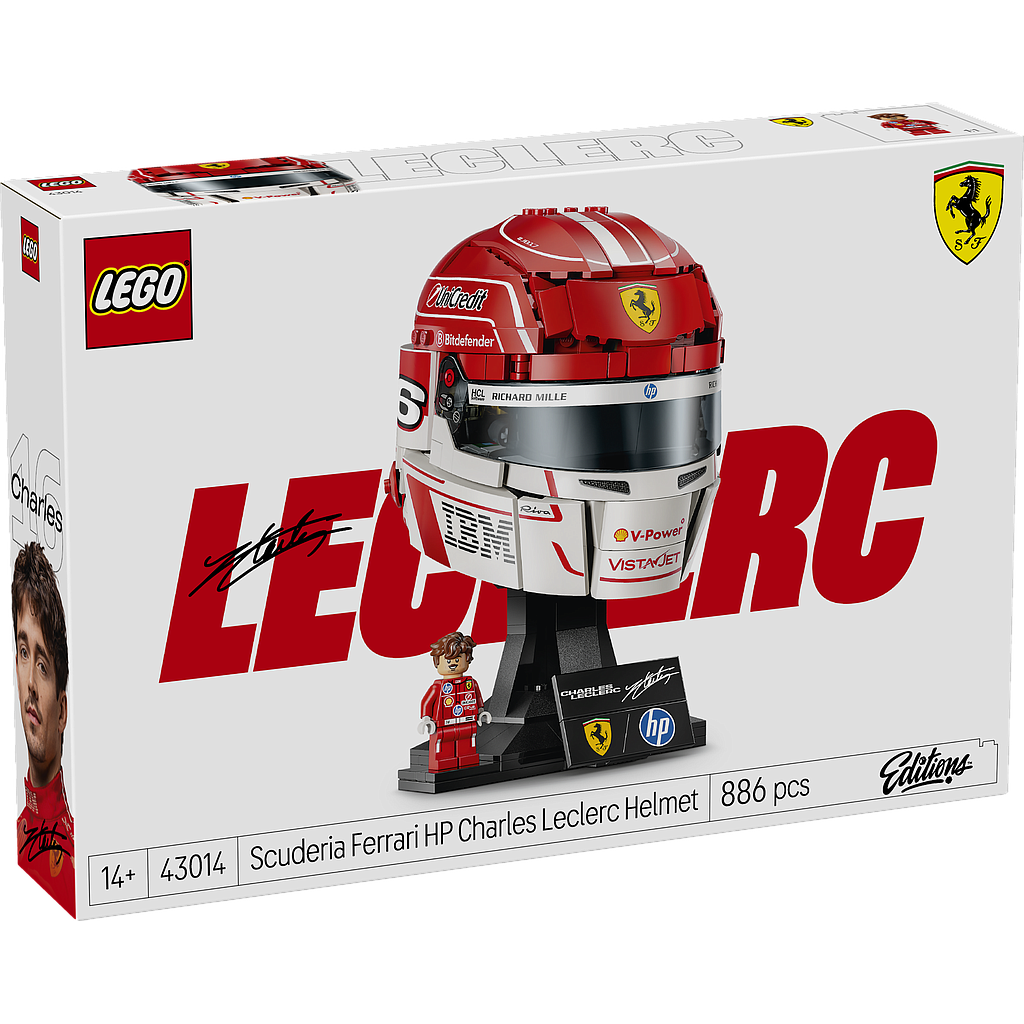 LEGO Editions Scuderia Ferrari HP Charles Leclerc Helmet